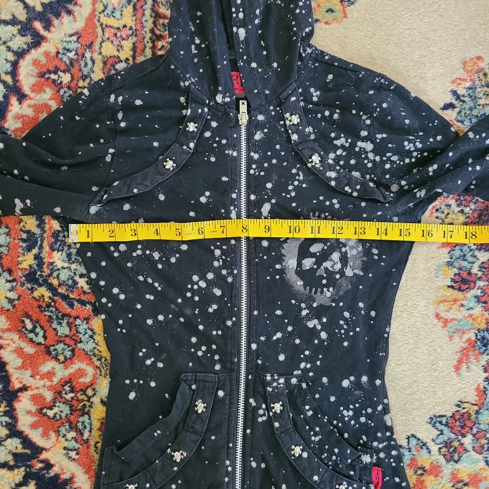 Rare Vintage Tripp NYC Bleach Splatter Hoodie - Picture 10 of 13